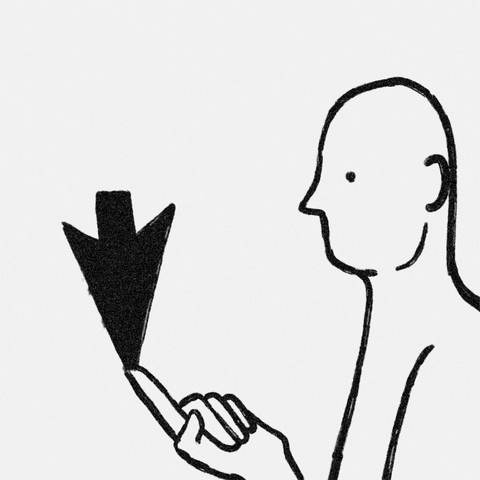 Animated click illustration