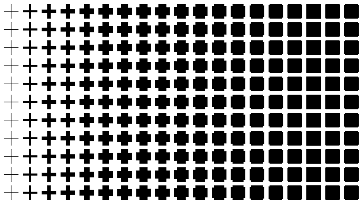 Animated black and white waveform pattern